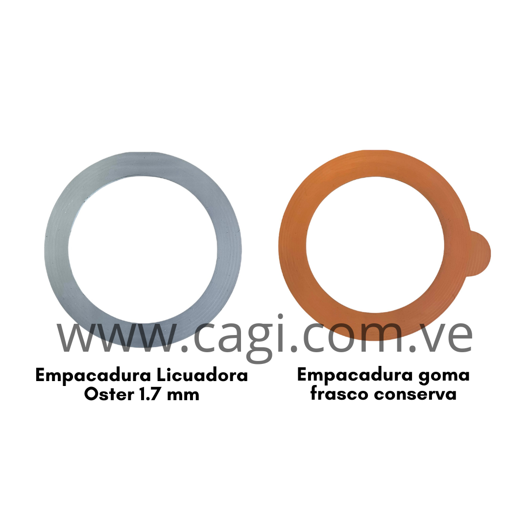 Empacaduras para Licuadora Oster 1.7mm / Empacadura para Frasco de Conserva